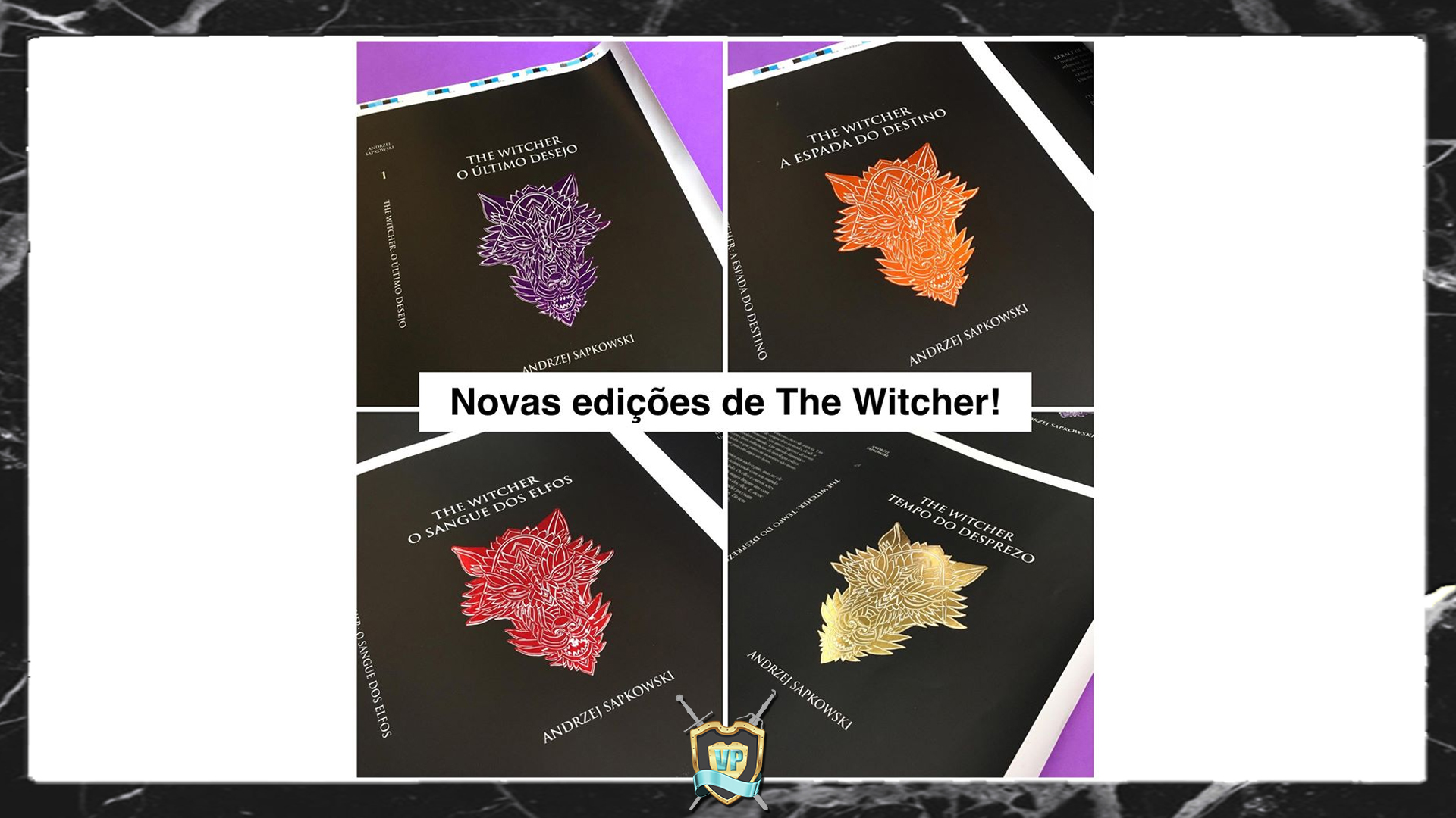 Novas capas livros The Witcher