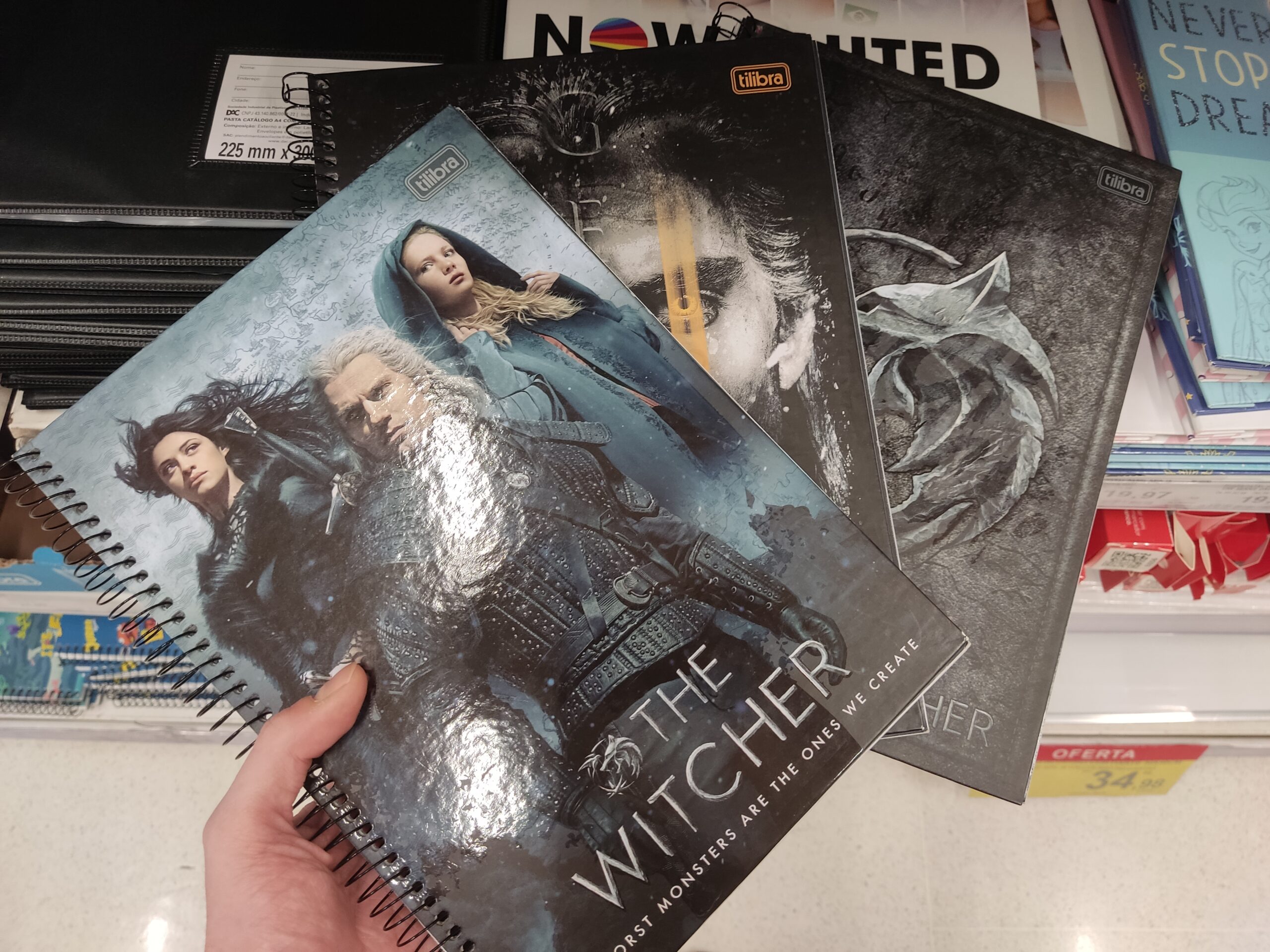 caderno the witcher
