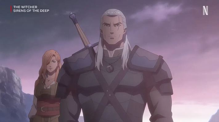 geralt e essi daven the witcher: sirens of the deep