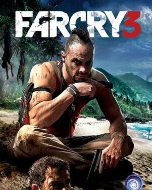 Capa oficial de Far Cry 3 mostrando Vaas Montenegro, usada no post sobre o anúncio do live-action da franquia.