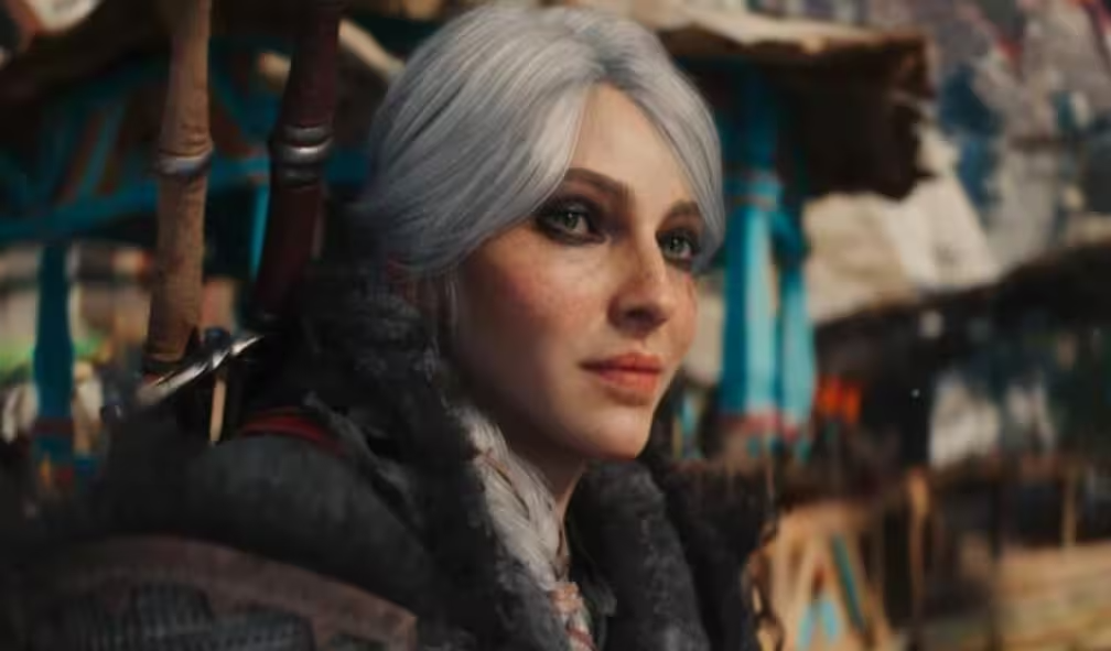 Personagem de The Witcher 4 em cena cinematográfica mostrando foco em expressões faciais realistas