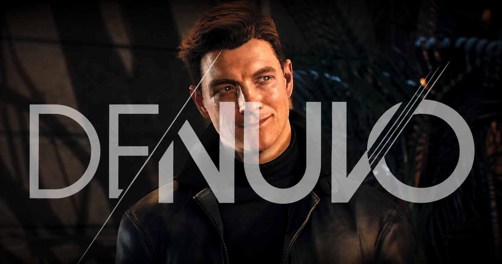 Imagem promocional de 007 First Light com o logo do Denuvo sobreposto de forma semi-transparente, representando as polêmicas envolvendo DRM e desempenho nos games de PC.