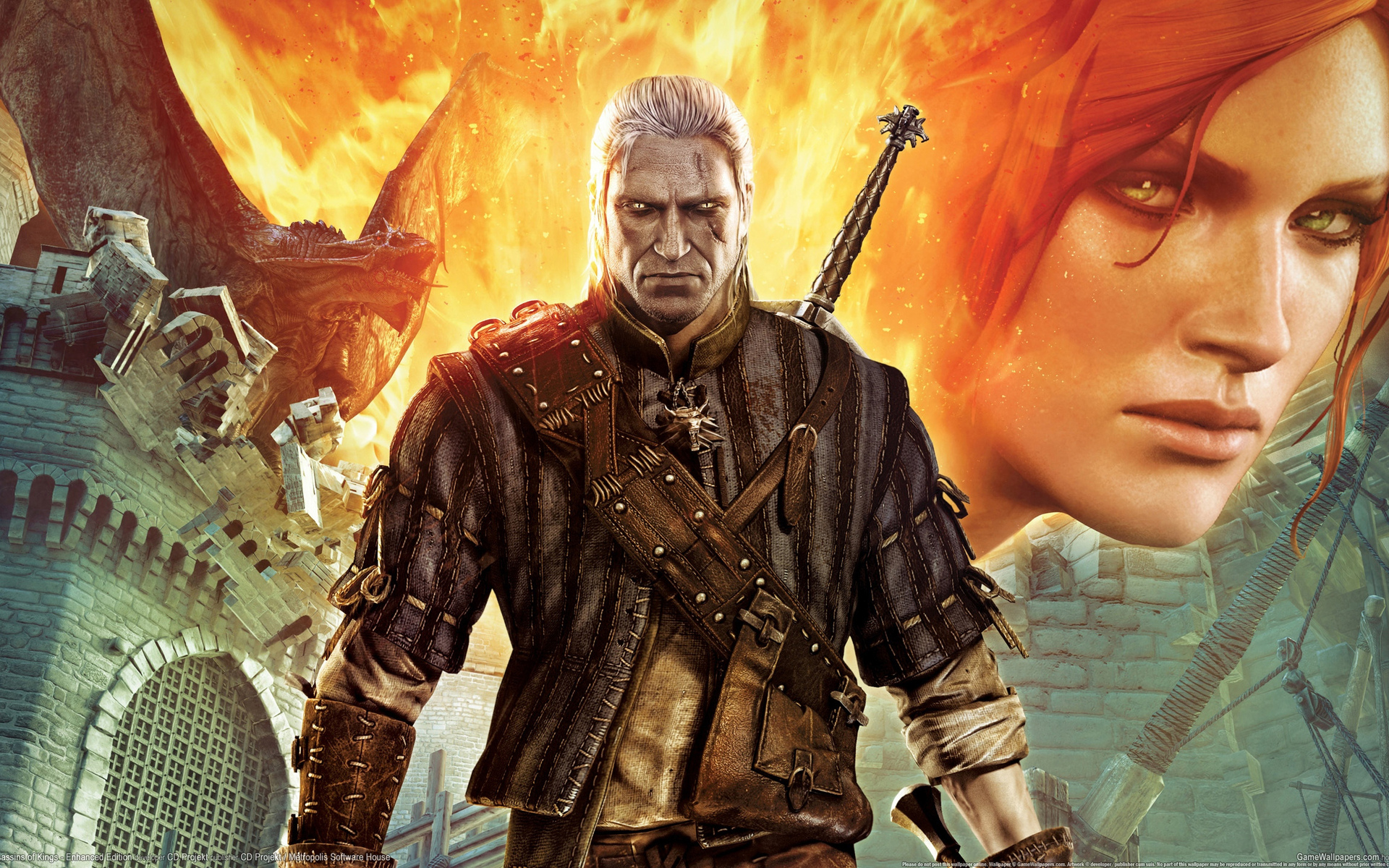 The Witcher 2 Assassins of Kings em cenário sombrio da saga de Geralt