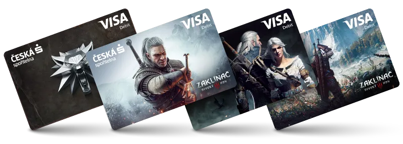 Cartões temáticos de The Witcher 3 lançados em campanha gamer de banco da República Tcheca