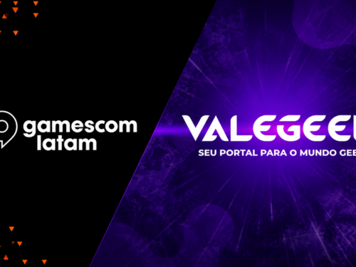 Imagem destacada da cobertura do Vale Geek na Gamescom Latam 2026, representando a participação do portal no evento gamer com foco em indústria, stands, cultura geek e principais destaques.