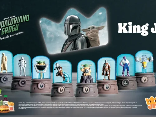 Mandaloriano e Grogy brinquedos Burger King