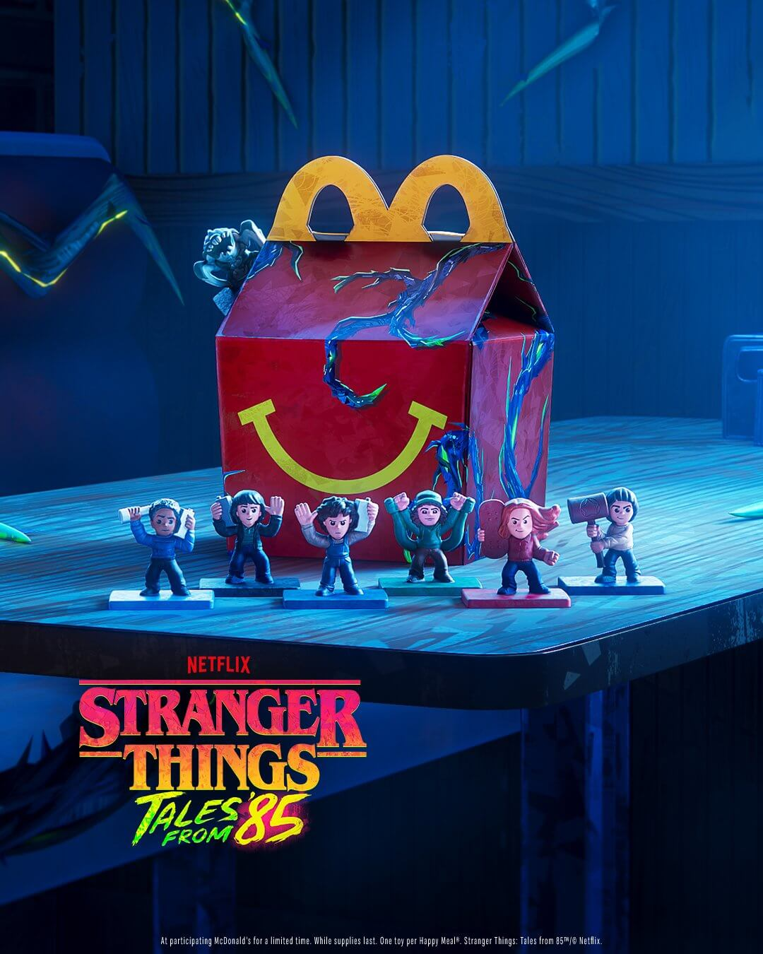 Brinquedos de Stranger Things Tales of 85 no Mc