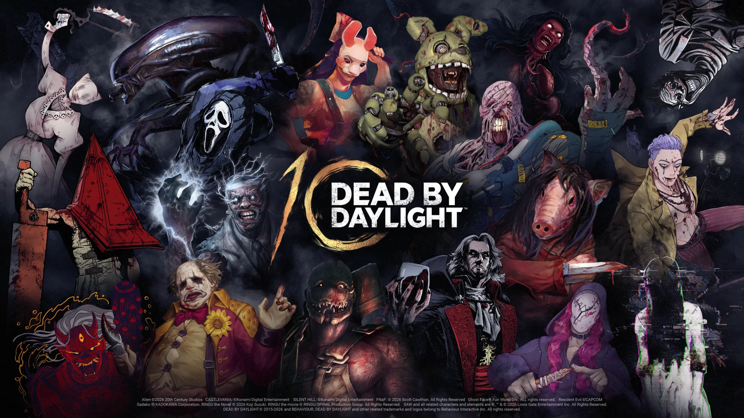 Dead By Daylight aniversário 10 anos