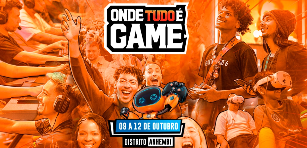 Brasil Game Show 2026 acontece de 9 a 12 de outubro no Distrito Anhembi, em São Paulo