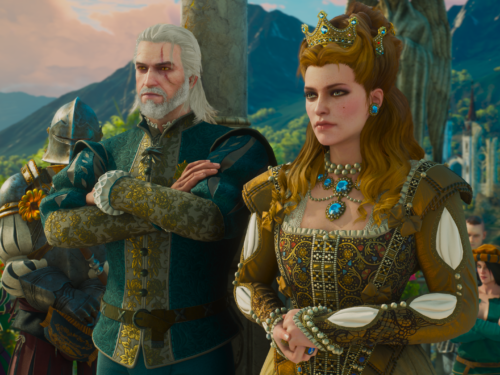 Geralt e Anna Henrietta em Toussaint em Blood and Wine