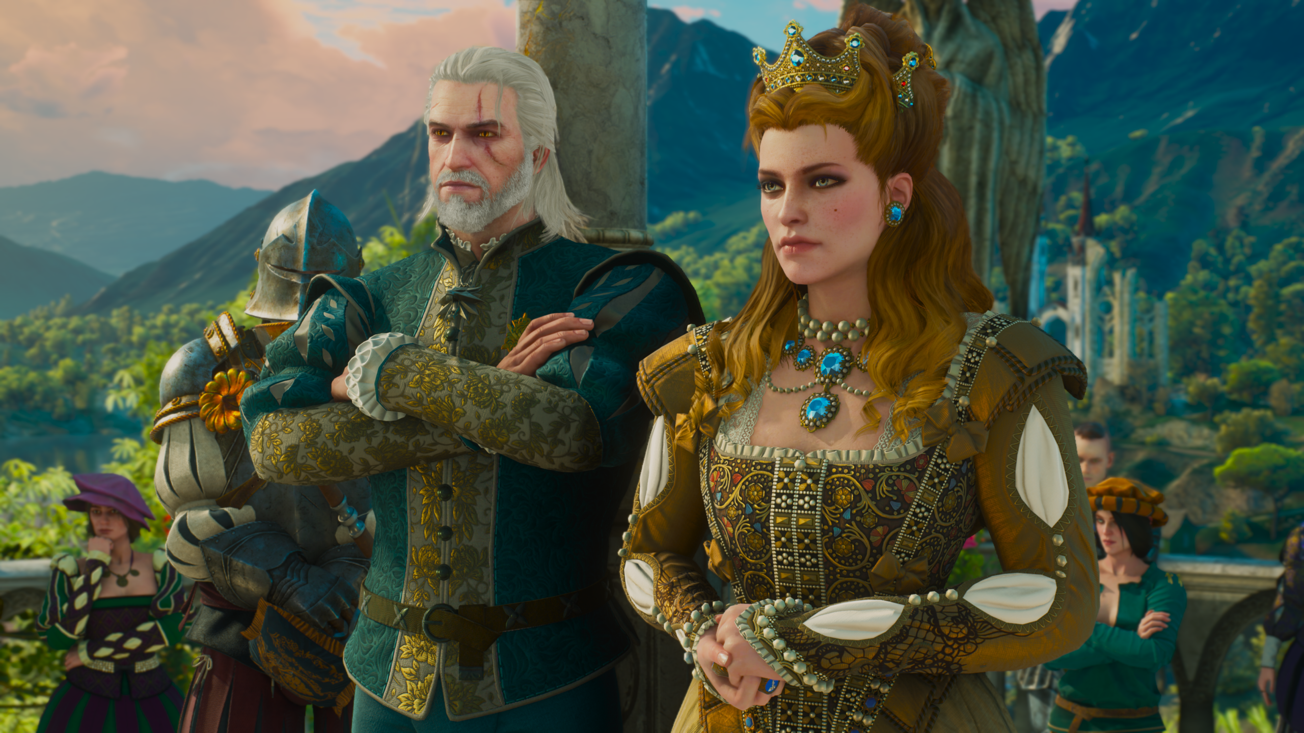 Geralt e Anna Henrietta em Toussaint em Blood and Wine
