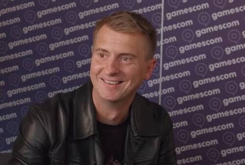 Michał Nowakowski, co-CEO da CD Projekt RED, durante a Gamescom 2026