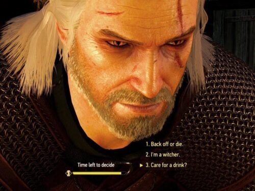 Songs of The Past. Escolhas de The Witcher 3 com Geralt diante de diferentes opções de diálogo